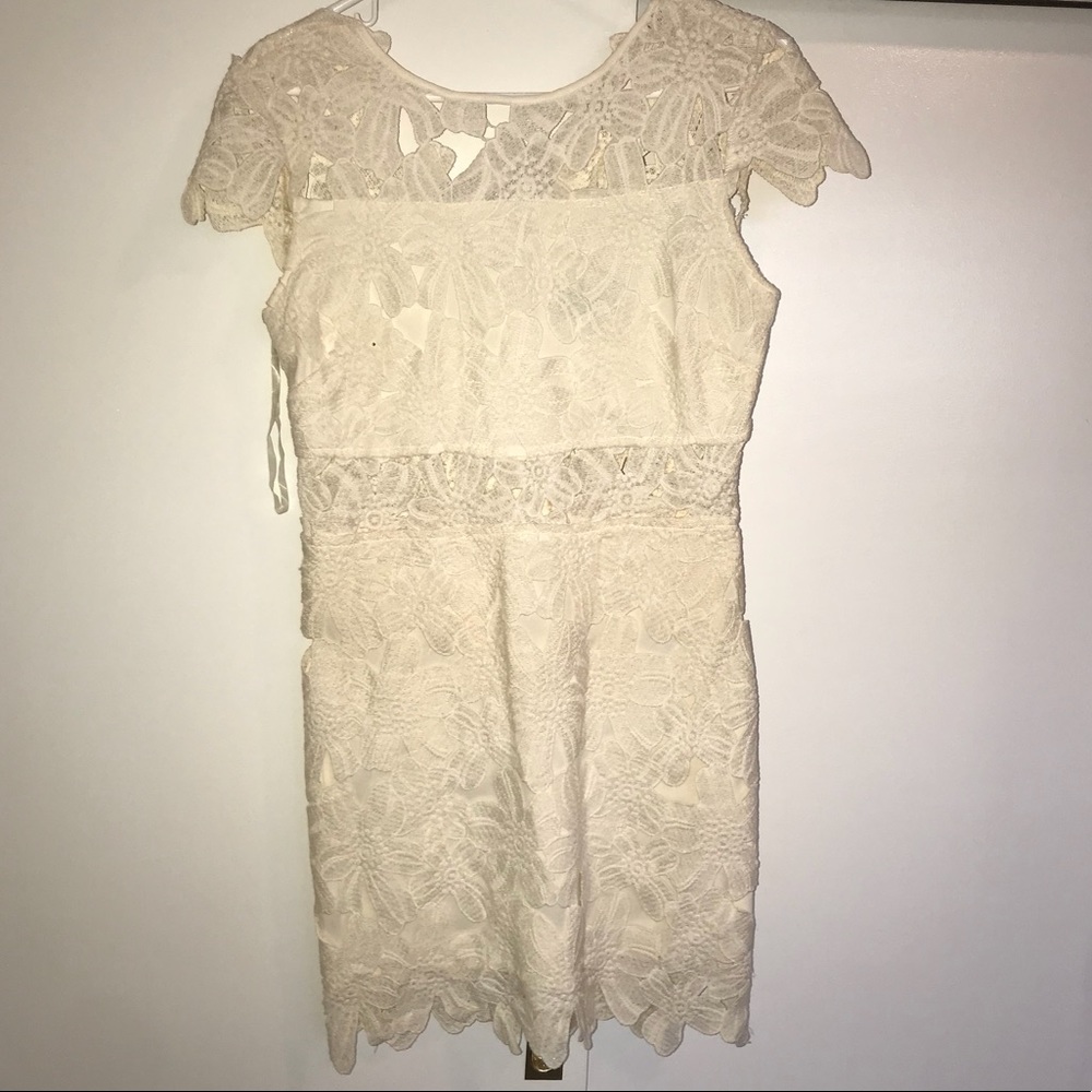 Cream Lace Dress